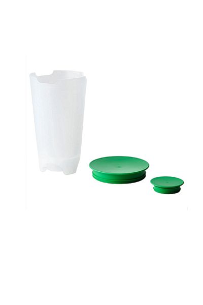 IKEA UPPFYLLD Salad Washing Container, Transparent-Bright Green, 1.4 lt