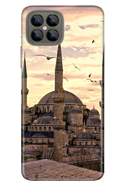 omix X600 Uyumlu Kılıf Silikon Desenli Tam Koruma Resimli Kapak Camii