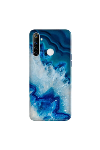 realme C3 5i 6i Uyumlu Kılıf Silikon Desenli Tam Koruma Resimli Kapak Koyu Am...