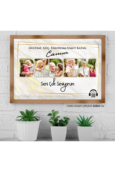 Minialbüm Dedeye Özel Ahşap Çerçeve– Dedeye Hediye, Dedeye Doğum Günü Hediyes...