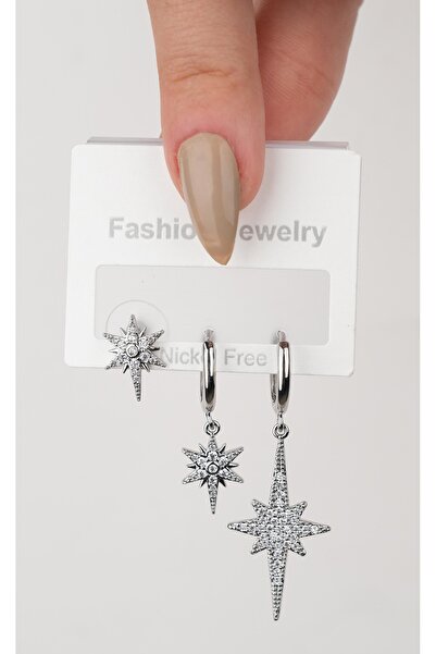 Jack Ferrero ÇELİK exclusive RENK ATMAZ GARANTLİ FATURALI KÜPE