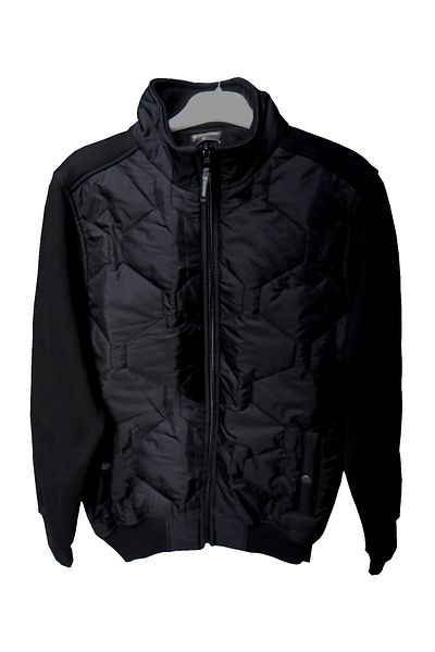 Wooppo - Lightweight Puffer Zippered Coat/Jacket Black