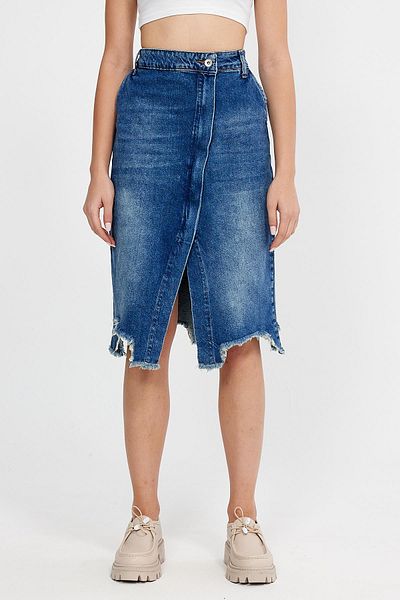 ALEXANDERGARDI COLECȚIE SPECIALĂ Fustă DIN DENIM DETALATĂ DECALIATĂ (2015)