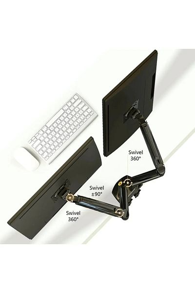 Daytona North Bayou Nb F160 17-27 " 2023 New Design Vesa Monitor Stand With Double Arm Shock Absorber
