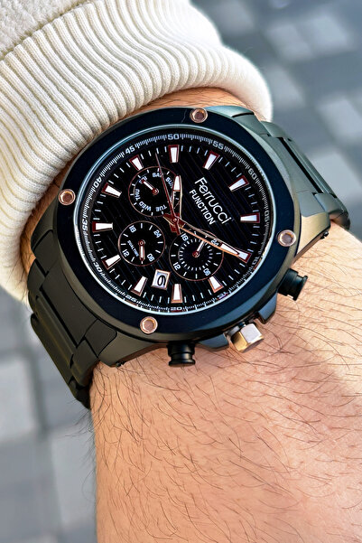 Ferrucci Function 3 Atm Su Geçirmezlik Çelik Kordon Erkek Kol Saati