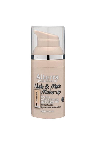 Alterra Vegan Matte Foundation No:01 Porcelain 30 ml