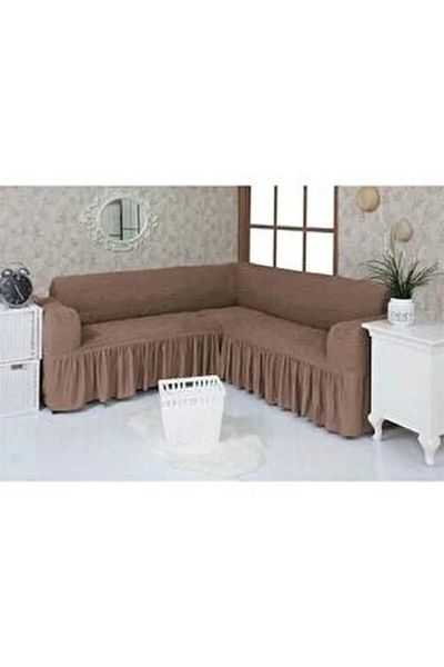 uytm Standard Elastic Skirt L Sofa Set - Wrapped Corner Sofa Cover