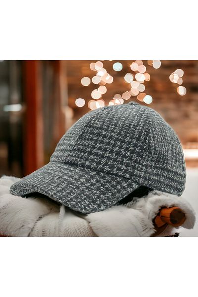 Shopiolog Unisex Polo Winter Stamp Textured Fabric 6 Piece American Baseball Cap Hat