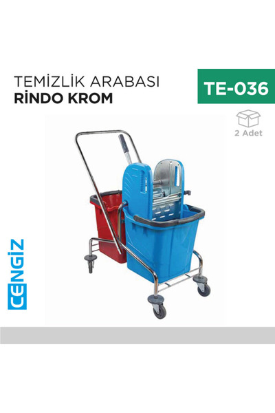 Genel Markalar TEMİZLİK ARABASI RİNDO KROM