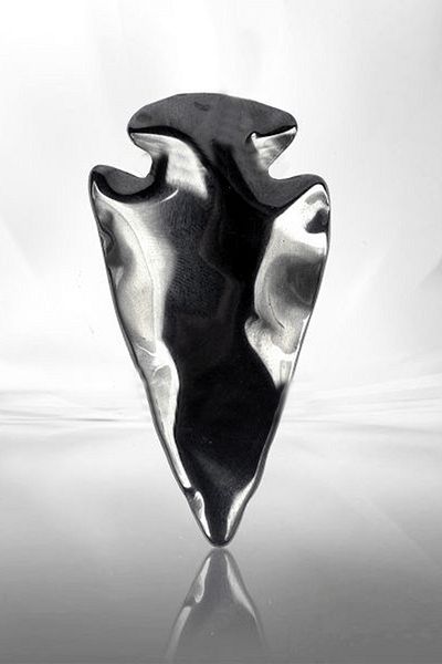 Tesbih Atölyesi Certified AAA+ Arrowhead Model Natural Stone Hematite Stone Necklace