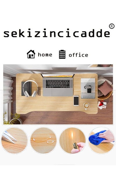 servetavcı Yükseklik Ayarlı Çalışma Masası - Atlantik Çam (Frenli Tekerli) 100x50