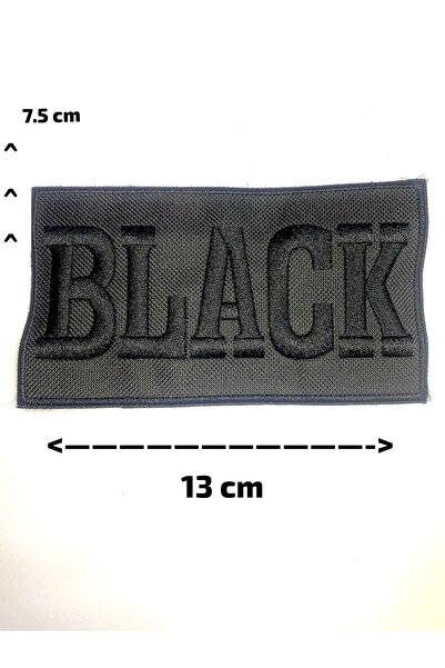 oldskoolbutik Black Nakış Arma 7,5x13 Cm