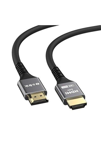 S-LINK SW-SGG035 HDMI TO HDMI 1.5m 19+1 Metal v2.0 4K(4096*2160) 60Hz Hdmi Kablo