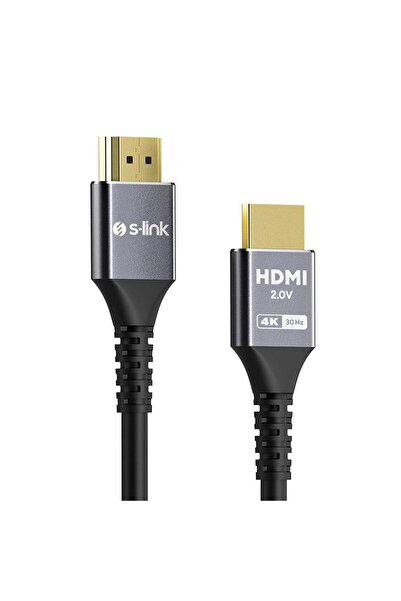S-LINK SW-SGG038 HDMI TO HDMI 10m 19+1 Metal v2.0 4K (4096*2160) 30Hz Hdmi Kablo