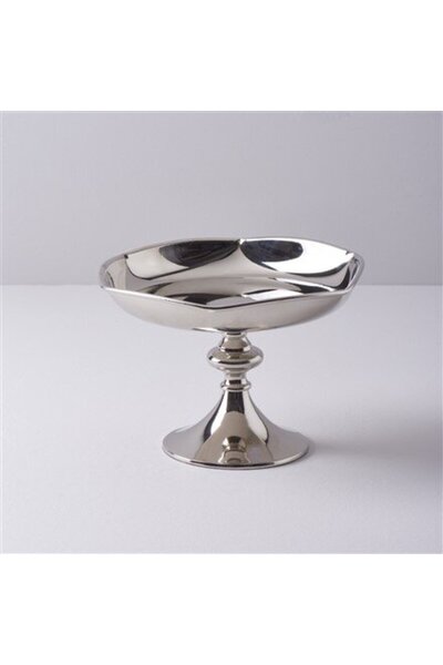 Linens Wawe 21x21x14 Cm Ayaklı Servis Gümüş