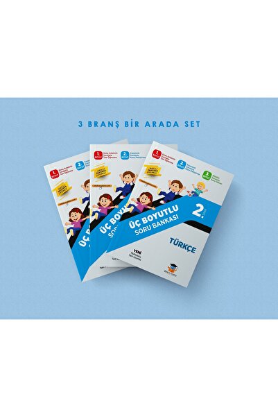Zeka Küpü Yayınları 2. Sınıf Tüm Dersler Üç Boyutlu Soru Bankası Seti