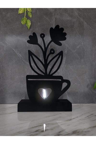 M&C Concept Flower Model - 7 Tekli Metal Mumluk - Siyah