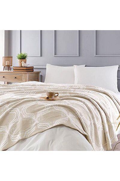 Linens Muse Single Blanket Beige