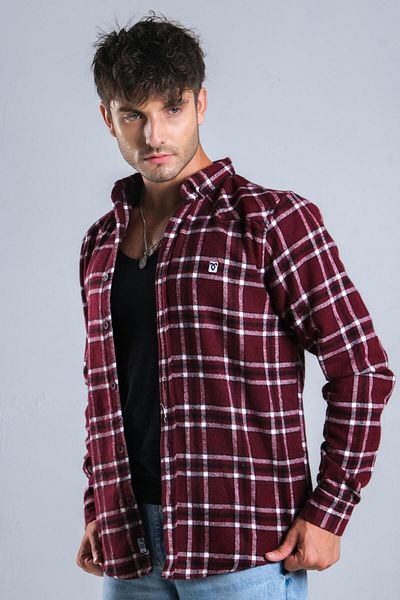 Stilkombin Cămașă de iarnă în carouri de lemne MAR 4161-40244