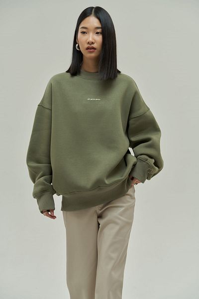 MAİ COLLECTİON Oversize mikina Princess Soft Khaki z kolekce Mai