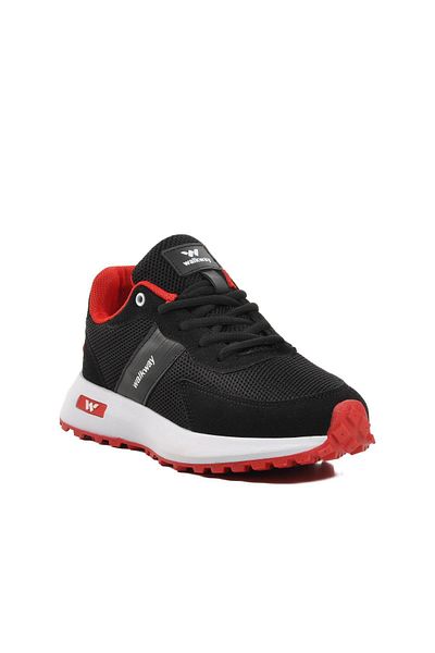 WALKWAY Manila Black-white-red Women's Sneakers