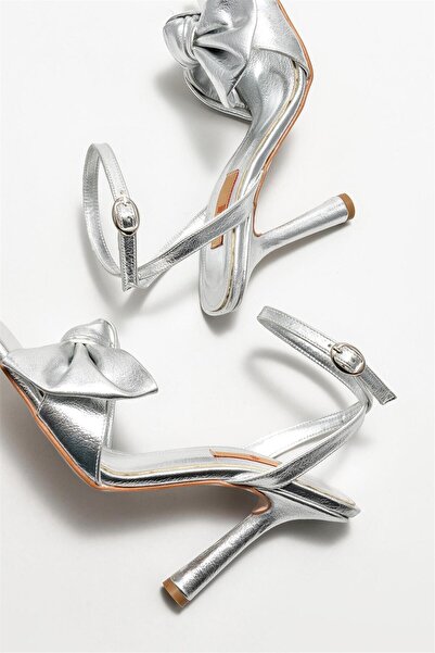 Elle Shoes Lame Kadın Topuklu Sandalet