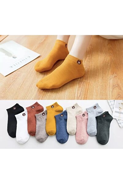 deja poo 6 чифта унисекс цветни чорапи с гумен мотив на мече, които могат да се перат