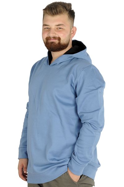 ModeXL Mode Xl Ανδρικό Φούτερ Hooded Pike Basic 22532 Μπλε