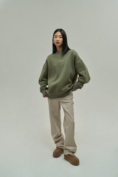MAİ COLLECTİON Oversize mikina Princess Soft Khaki z kolekce Mai