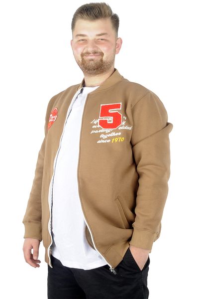 ModeXL Mode Xl Ανδρικά κολεγιακά παλτό Doc's Five 22606 Sütlükkahve