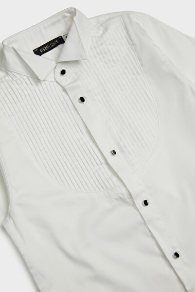 Nebbati Boy's White Shirt