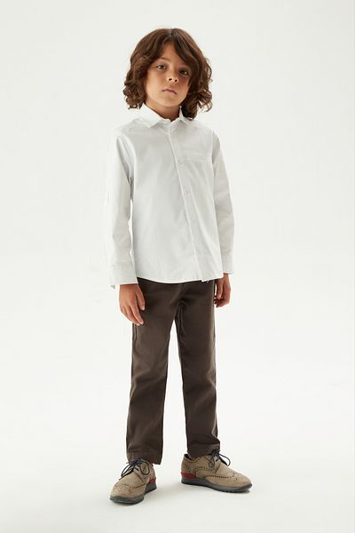 Nebbati Boy's White Shirt