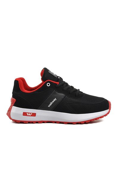 WALKWAY Manila Black-white-red Women's Sneakers