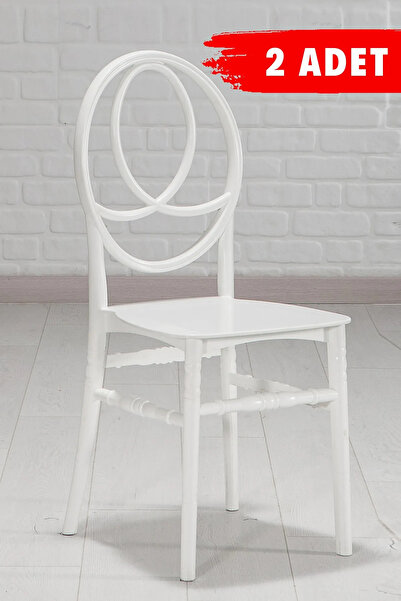 SANDALİE 2 Adet Phoenix Mutfak Sandalye -Beyaz