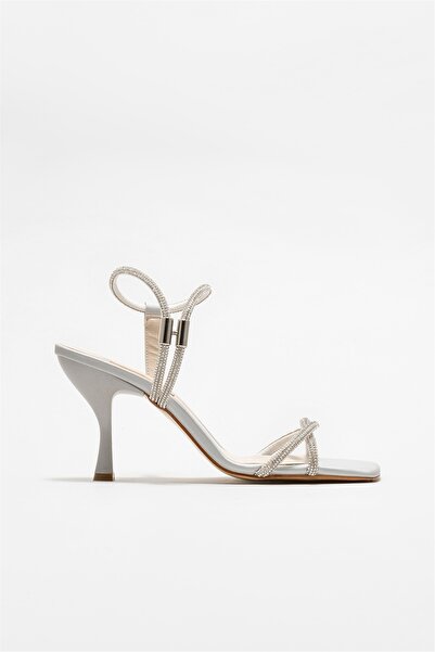 Elle Shoes Lame Kadın Topuklu Sandalet