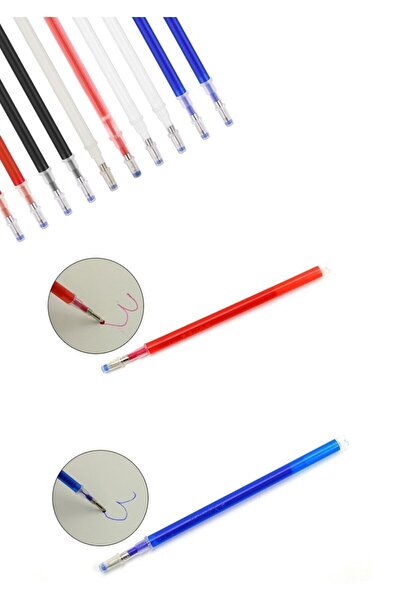 Bayar Kumaş Uçan Kalem Isı Kalem İçi 10 Adet (kırmızı-mavi-beyaz-siyah)