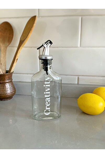 Atölye Merdiven وعاء زيت مزخرف 200 مل، وعاء خل، زجاجة عصير ليمون إبداع