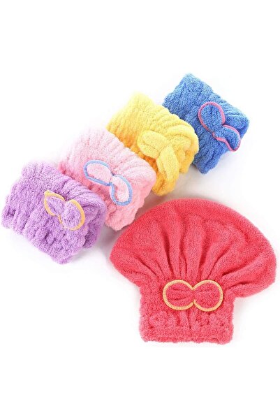 mrtbilisim Мікрофібровий рушник для голови, сушка для волосся, рушник для душу, 1 шт. Рушник для голови