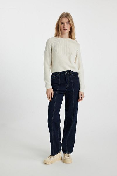DeFacto Cool Regular Fit Crew Neck Základní hladký pletený svetr L2567Az23Wn