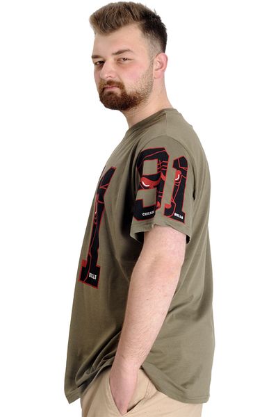 ModeXL Ανδρικό T-shirt Mode Xl Large Size 91 23153 Χακί