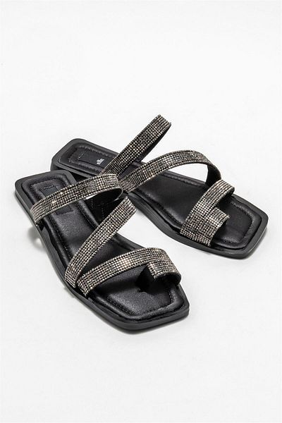 Elle Shoes Black Women's Flip Flops
