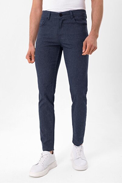 SÜVARİ Slim Kalıp Armürlü Pantolon