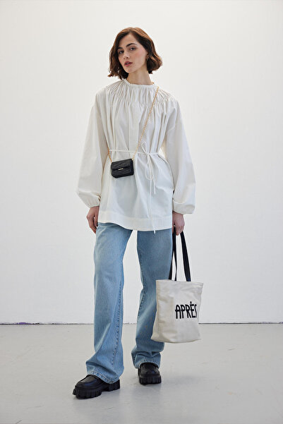 Manuka Tunika s límečkem Ecru