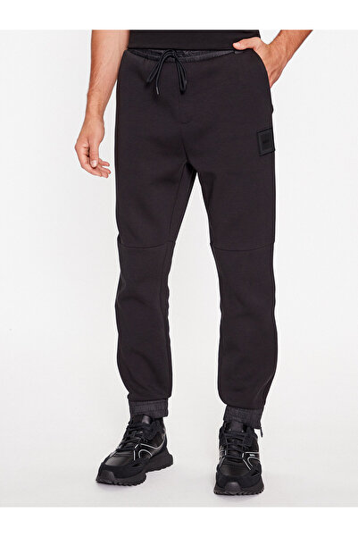 BOSS Erkek Marka Logolu Pamuklu Normal Kalıp Günlük Siyah Jeans 50499064-001