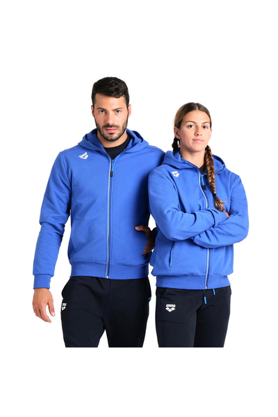 ARENA Ανδρικό μπουφάν Team Hooded Panel σε μπλε casual στυλ 004906800
