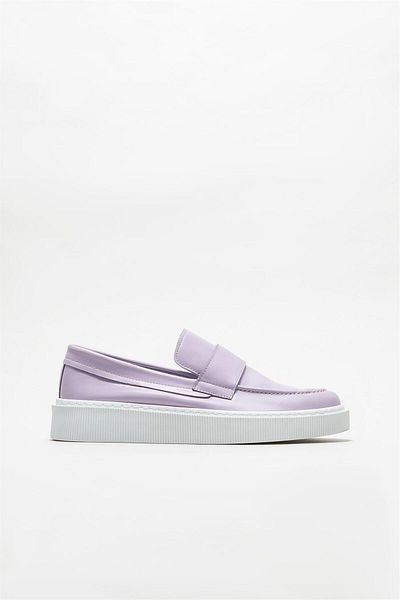 Elle Shoes Lilac Leather Men's Loafer