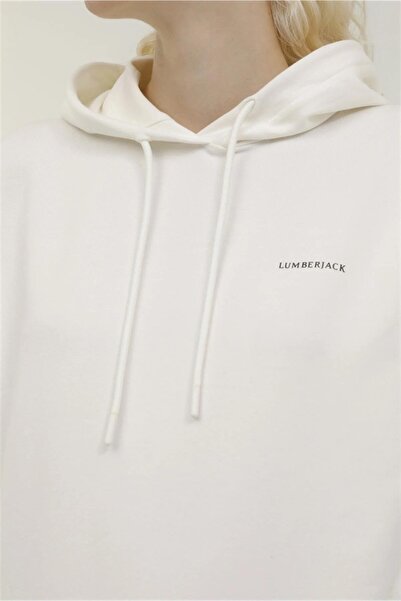 lumberjack A10139897708010101398977 Wb Hoodie 17sn80 3pr Women's Sweat Ecru