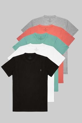 COMB NE M CHA L Standart Kal p Basic 5 li Paket T shirt 1000 Fiyat Yorumlar Trendyol
