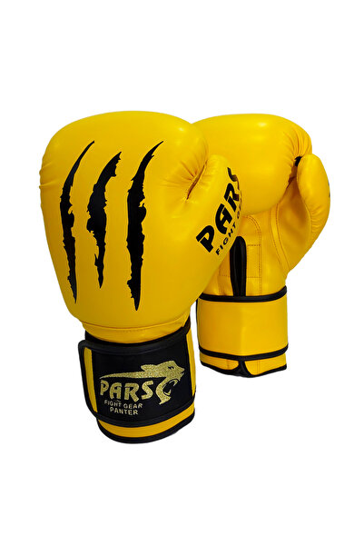 Pars Panther Boxing Kick Boxing Muay Thai Gloves Yellow