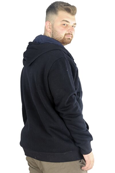 ModeXL Mode Xl Ανδρικό Φούτερ Hood West Lamb 22524 Navy Blue